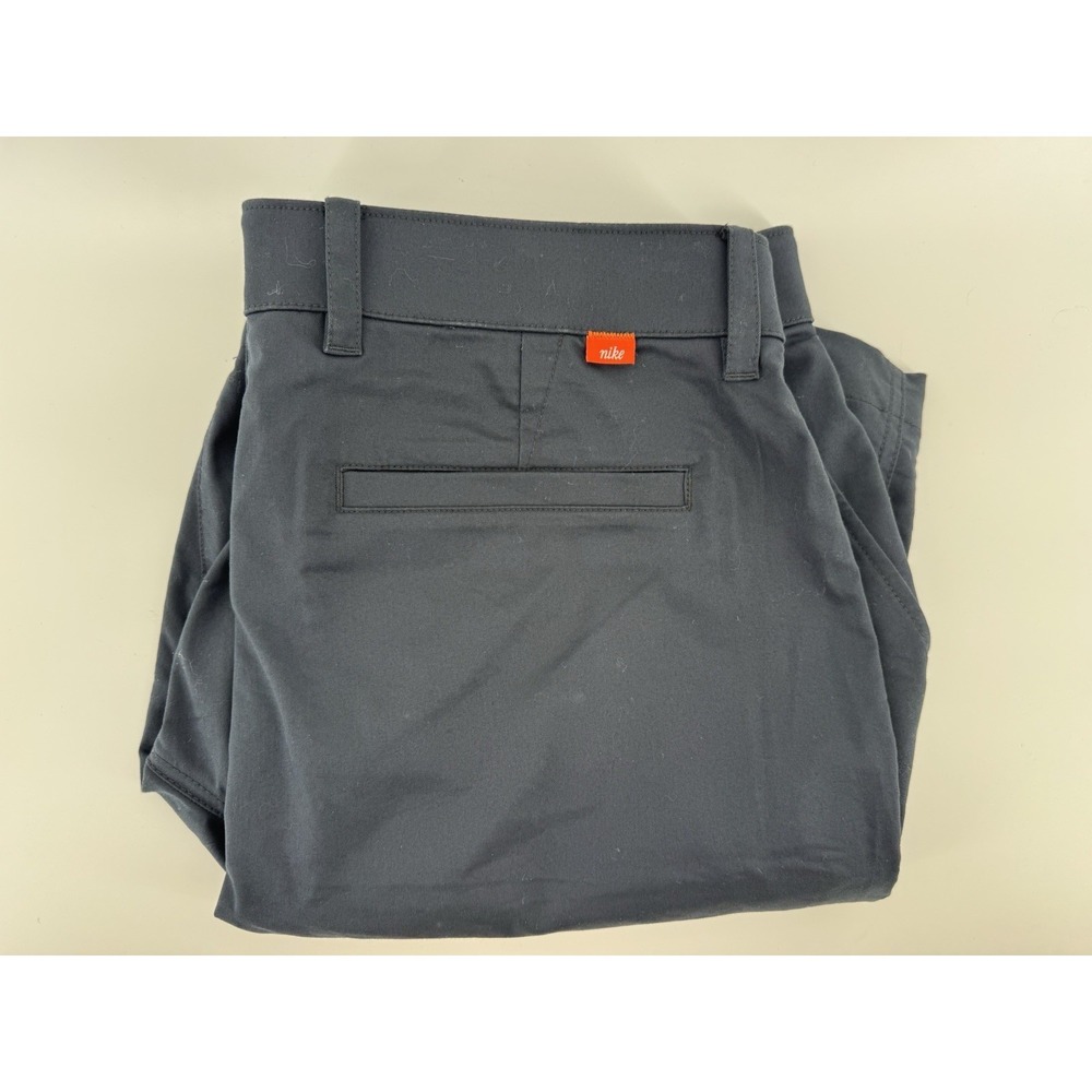 Nike Golf Shorts Mens 36 Black Dri-FIT Flat Front Chino Stretch Performance